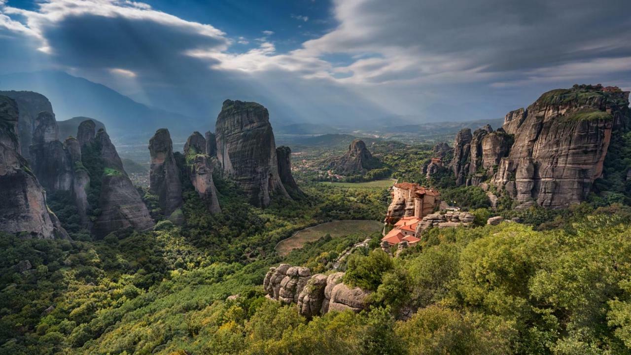 Апартаменти The Balcony Of Meteora The Center Of Kalabaka Екстер'єр фото